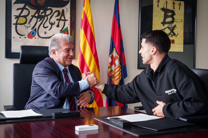 Joao Cancelo es presentado de manera oficial con el Barcelona