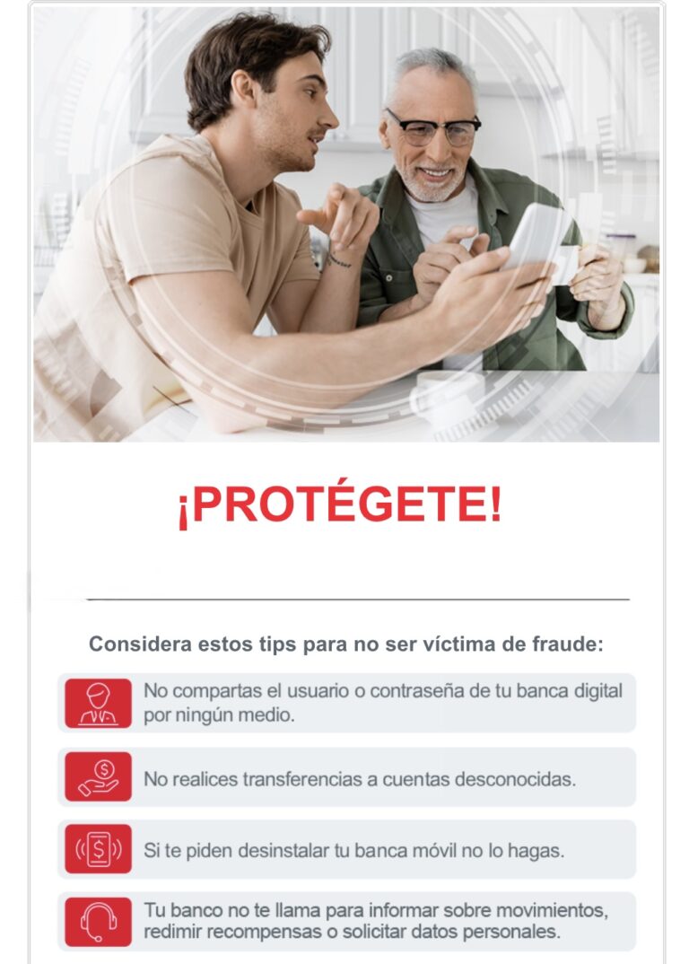 Banorte emitió recomendaciones para evitar que adultos mayores caigan en fraudes