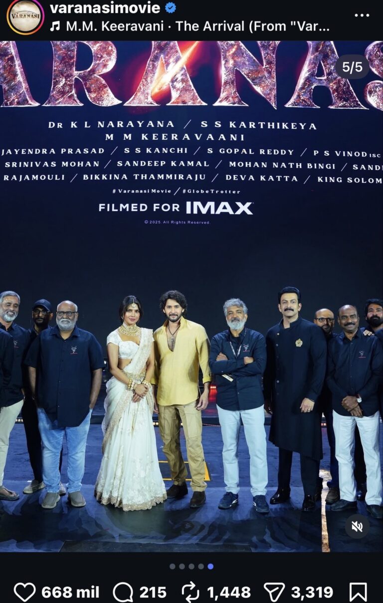 Bollywood quiere sorprender al mundo con “Varanasi”