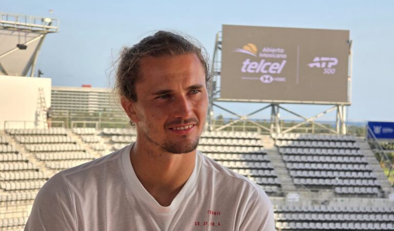 ALEXANDER ZVEREV PRESENTE EN EL ABIERTO MEXICANO DE TENIS FOTO: ARTURO SANGUINO / ACIR DEPORTES