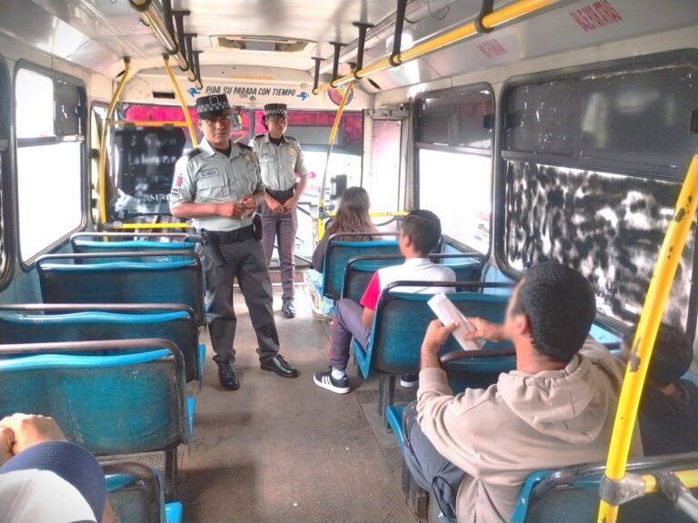 GN vigila transporte público en municipios de Michoacán