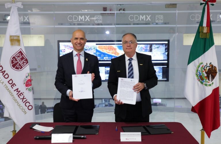 Firman convenio de colaboración el C5 y el AICM