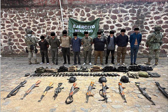 SEDENA detiene a nueve en los límites entre Chihuahua y Sinaloa