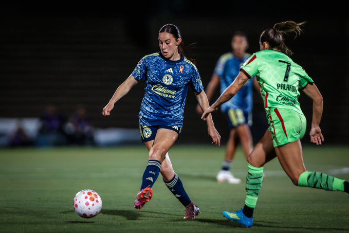 Juárez y América empatan en los 4tos de Final ida de la Liguilla del Clausura 2026 de la Liga MX Femenil. Foto:X: @AmericaFemenil