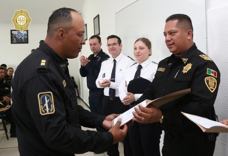 Policía francesa capacita a elementos de Fuerza de Tarea de la SSC