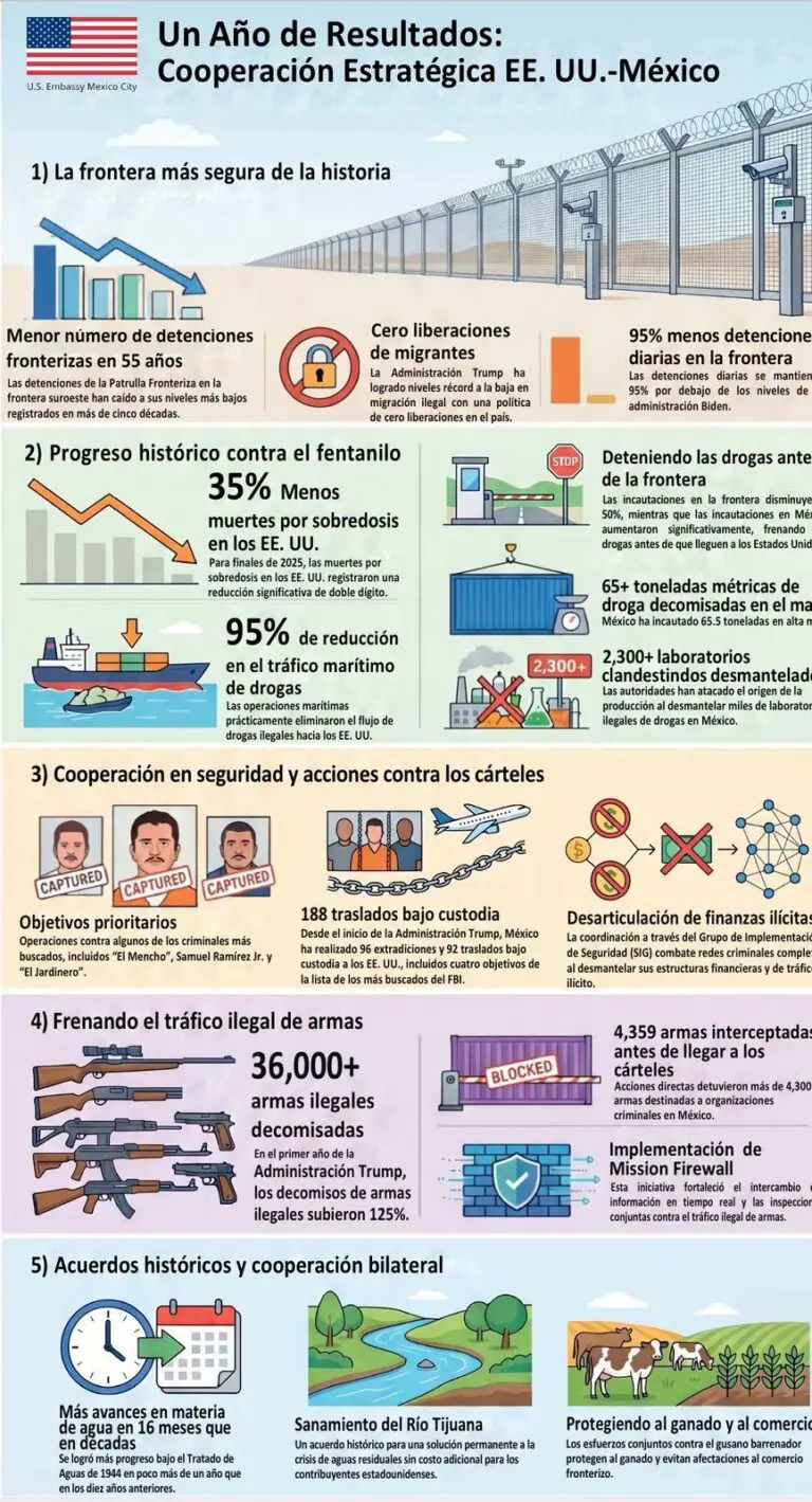 Presenta el embajador de Estados Unidos en México, resultados de la cooperación entre ambas naciones