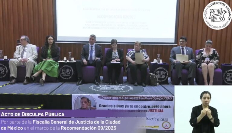 FGJCDMX ofrece disculpa pública a Julio César Cervantes Cabañas