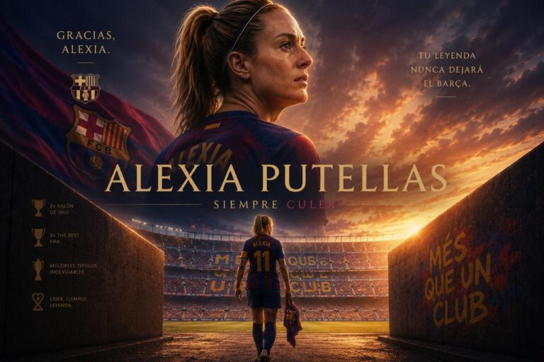Alexia Putellas deja al FC Barcelona tras 14 años. Foto: IG: @TuFutFemMX