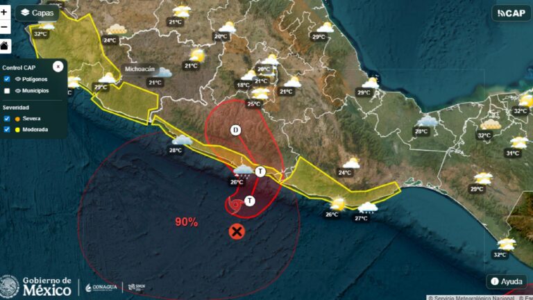 Tormenta tropical “Boris” tocaría tierra entre Oaxaca y Guerrero en próximas horas