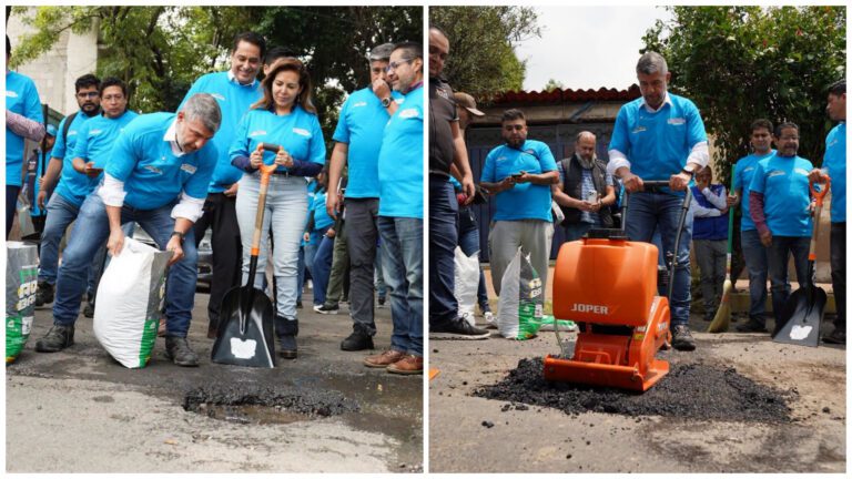 Alcaldía Miguel Hidalgo despliega cuadrillas para tapar 600 baches durante julio