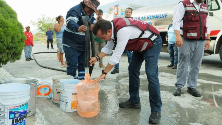 Alcalde de García exige intervención de Conagua por escasez de agua en 27 colonias
