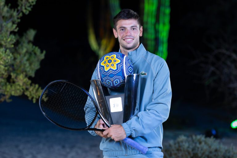 ARTHUR GEA ES CAMPEON DE LOS CABOS FOTO: CORTESÍA MEXTENIS ABIERTO DE LOS CABOS