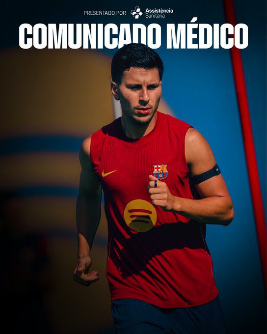 Roony Bardghji lesionado. Foto: X: @FCBarcelona_es