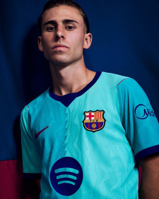 El FC Barcelona presenta su tercera playera para la temporada 26-27. Foto: X: @FCBarcelona
