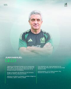 Juan Manuel Lillo, auxiliar de la selección mexicana. Foto: X: @miseleccionmx