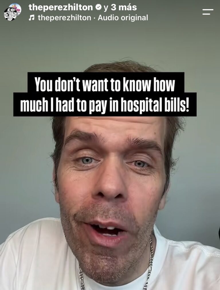 Perez Hilton se autolesionó en plena transmisión en vivo