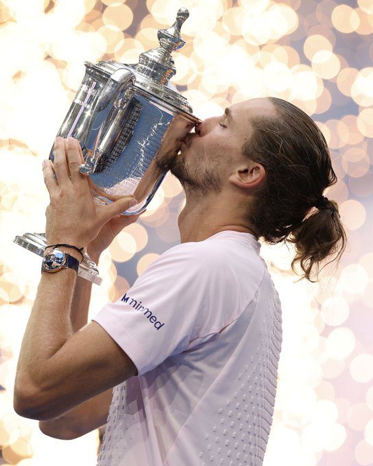 Alexander Zverev campeón del US Open. Foto: X: @usopen