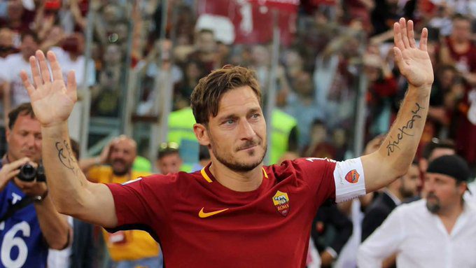 Francesco Totti. AS Roma. Serie A. Foto: X: @NicoSchira