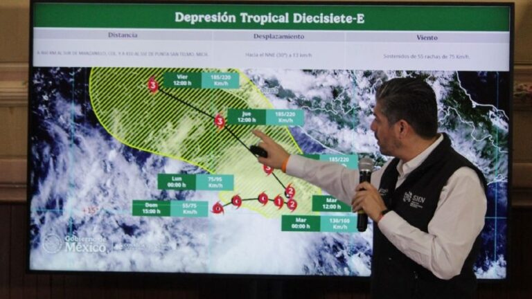 Tormenta “Polo” amenaza con convertirse en huracán categoría 4 muy cerca de Guerrero, advirtió el SMN