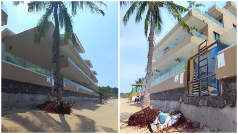 Ordenan demoler torres irregulares de condominio en playa de Nayarit