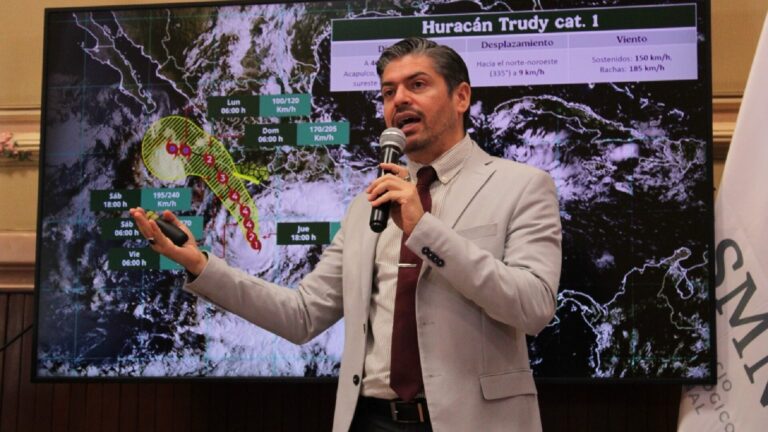 SMN advierte fin de semana crítico por huracán “Trudy” y Frente Frío 2 en gran parte del país