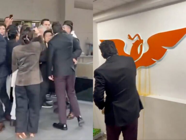 Arrojan diputados del PRI agua sucia en oficinas de MC por crisis en Jalisco; arman ‘zafarrancho’ en San Lázaro